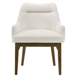 Kasha Chenille/Vintage Oak Arm Chair (Set of 2)