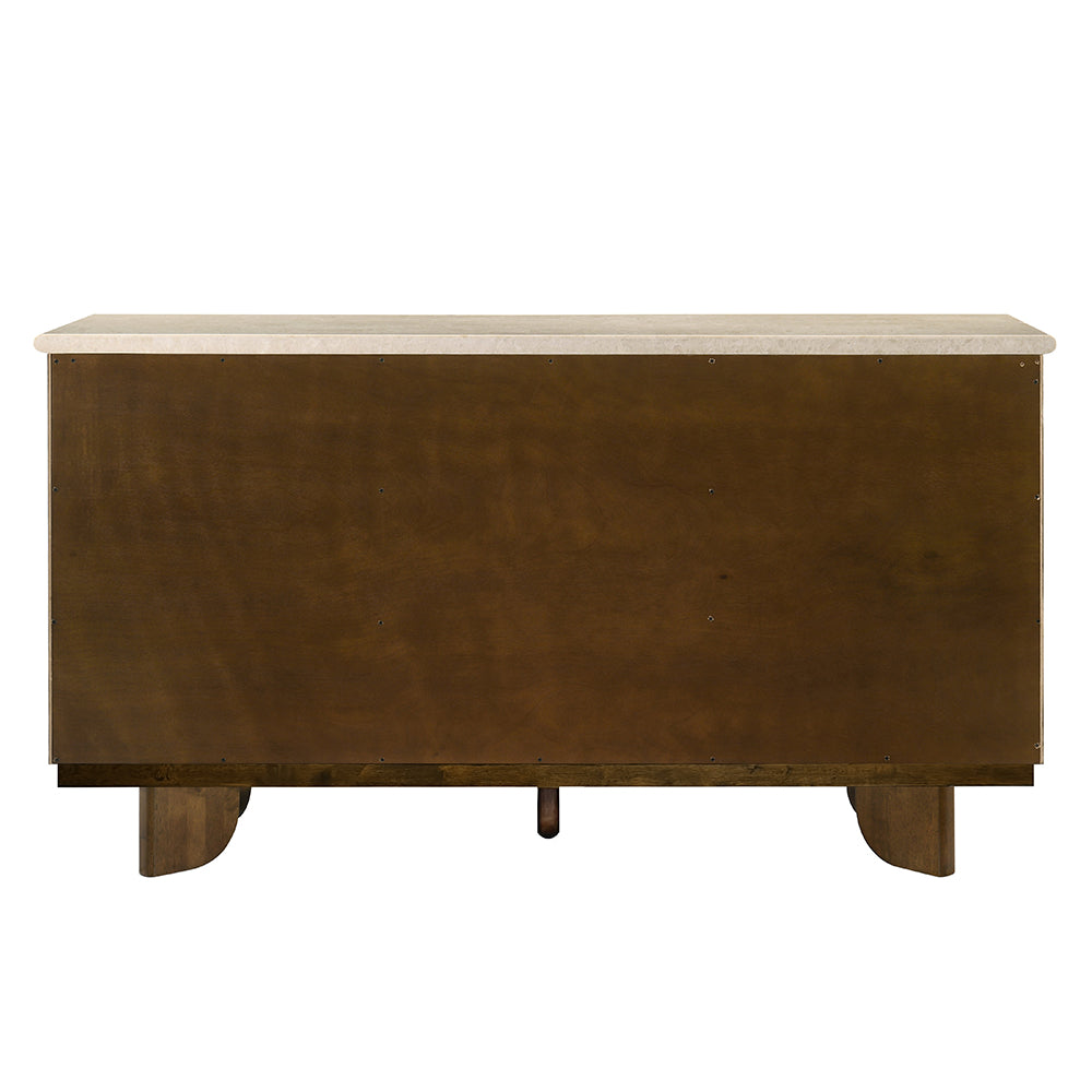 Kasha Natural Marble/Vintage Oak Server