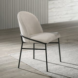 Lark Chenille/Black Side Chair (Set of 2)