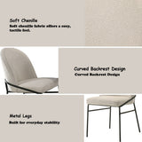 Lark Chenille/Black Side Chair (Set of 2)