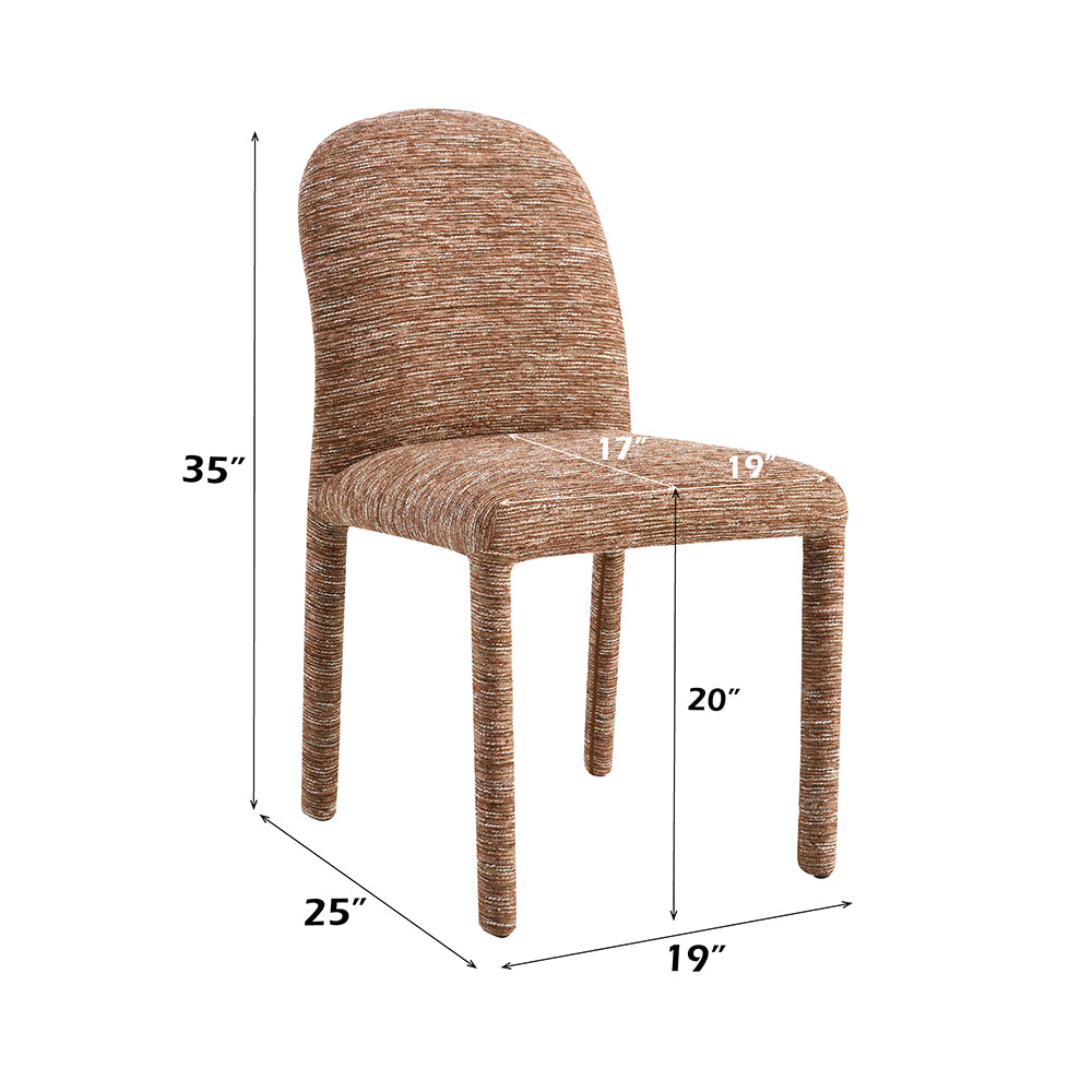 Lidi Brown Side Chair (Set of 2)