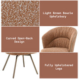 Lidi Rust Orange Arm Chair (Set of 2)
