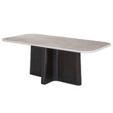Jacory BottIcino Natural Marble Top/ Espresso Dining Table