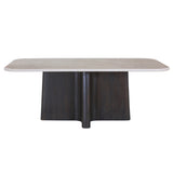 Jacory BottIcino Natural Marble Top/ Espresso Dining Table