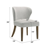 Dillon Gray/Walnut Side Chair (Set of 2)