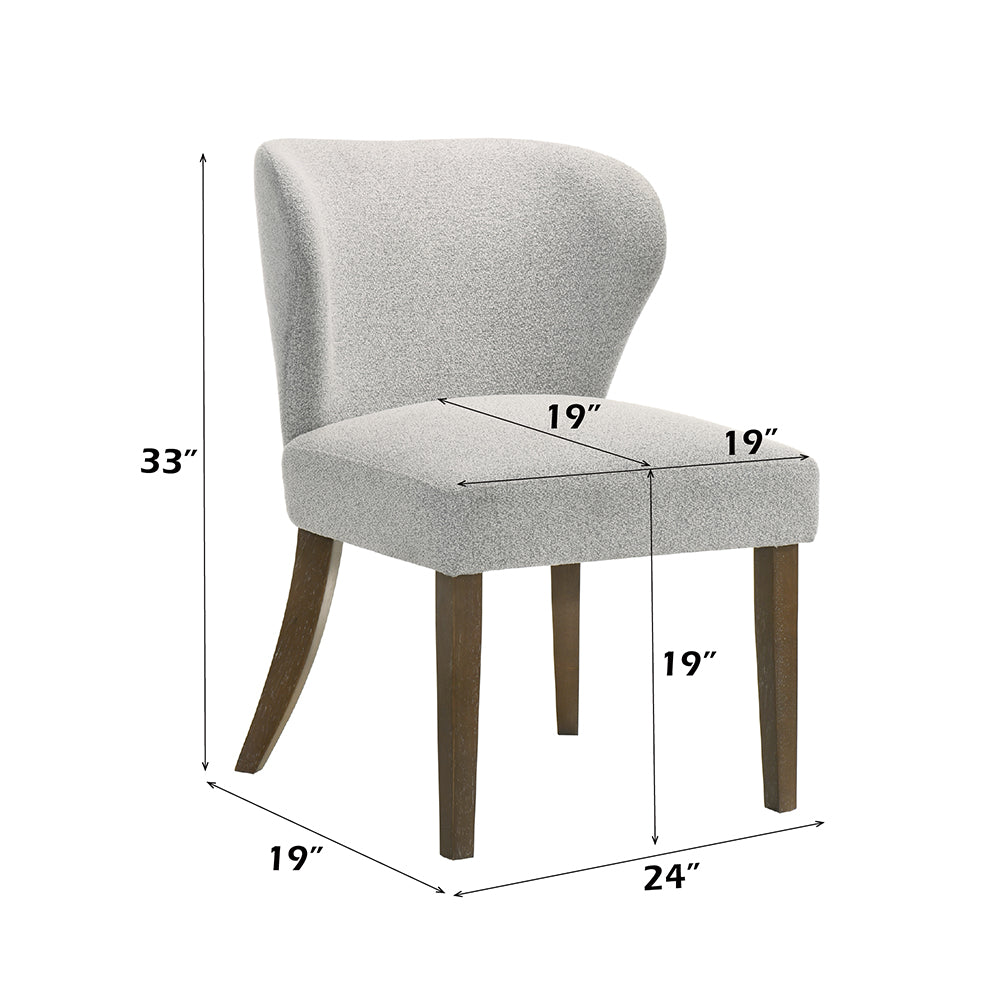 Dillon Gray/Walnut Side Chair (Set of 2)
