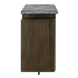 Dillon Natural Marble Top/Walnut Server