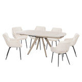 Bexley Cream Dining Table W/Ceramic Top