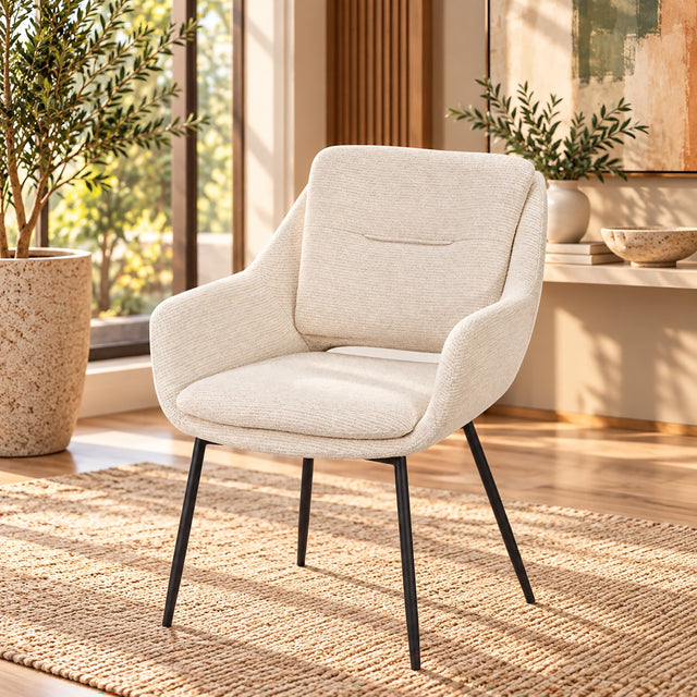 Bexley Beige Arm Chair (Set-2)