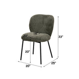 Cassian Green Side Chair (Set-2)