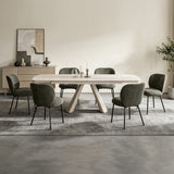 Cassian Green Side Chair (Set-2)