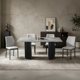 Leander Gray Side Chair (Set-2)