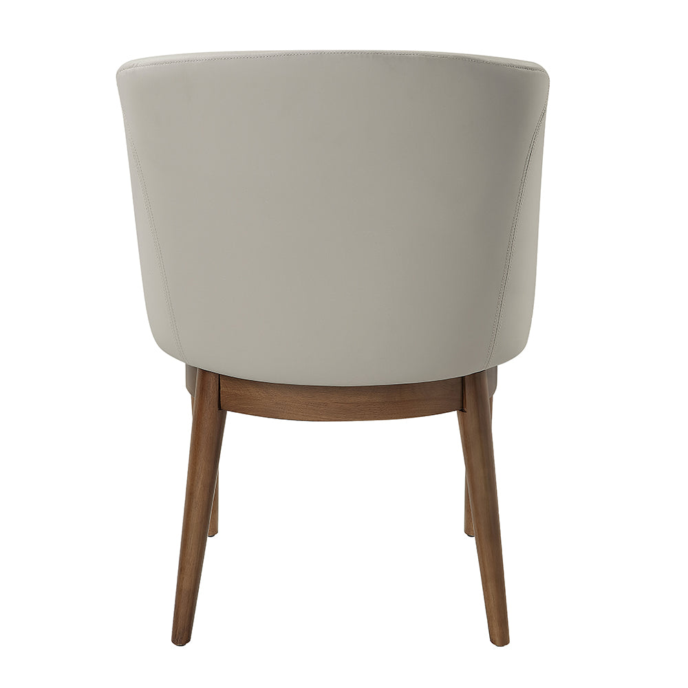 Harvey Leatherette/Walnut Arm Chair (Set of 2)