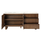 Harvey Ceramic Top/Walnut Server