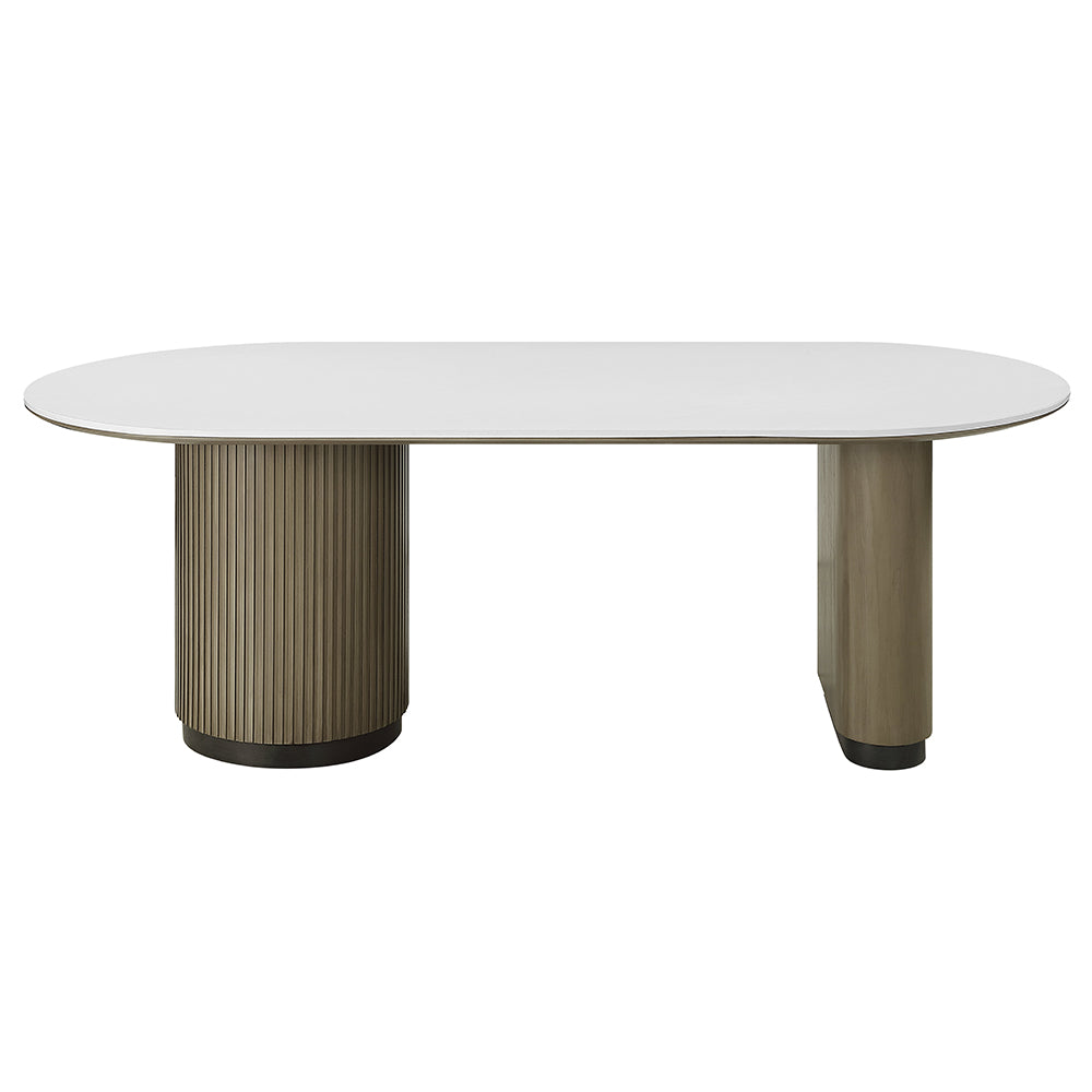 Clayten Engineering Top/Light Oak Dining Table