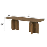 Delmon Dark Walnut Dining Table
