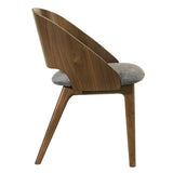 Delmon Fabric/Dark Walnut Side Chair (Set of 2)