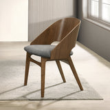 Delmon Fabric/Dark Walnut Side Chair (Set of 2)