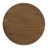 Delmon Dark Walnut Round Dining Table