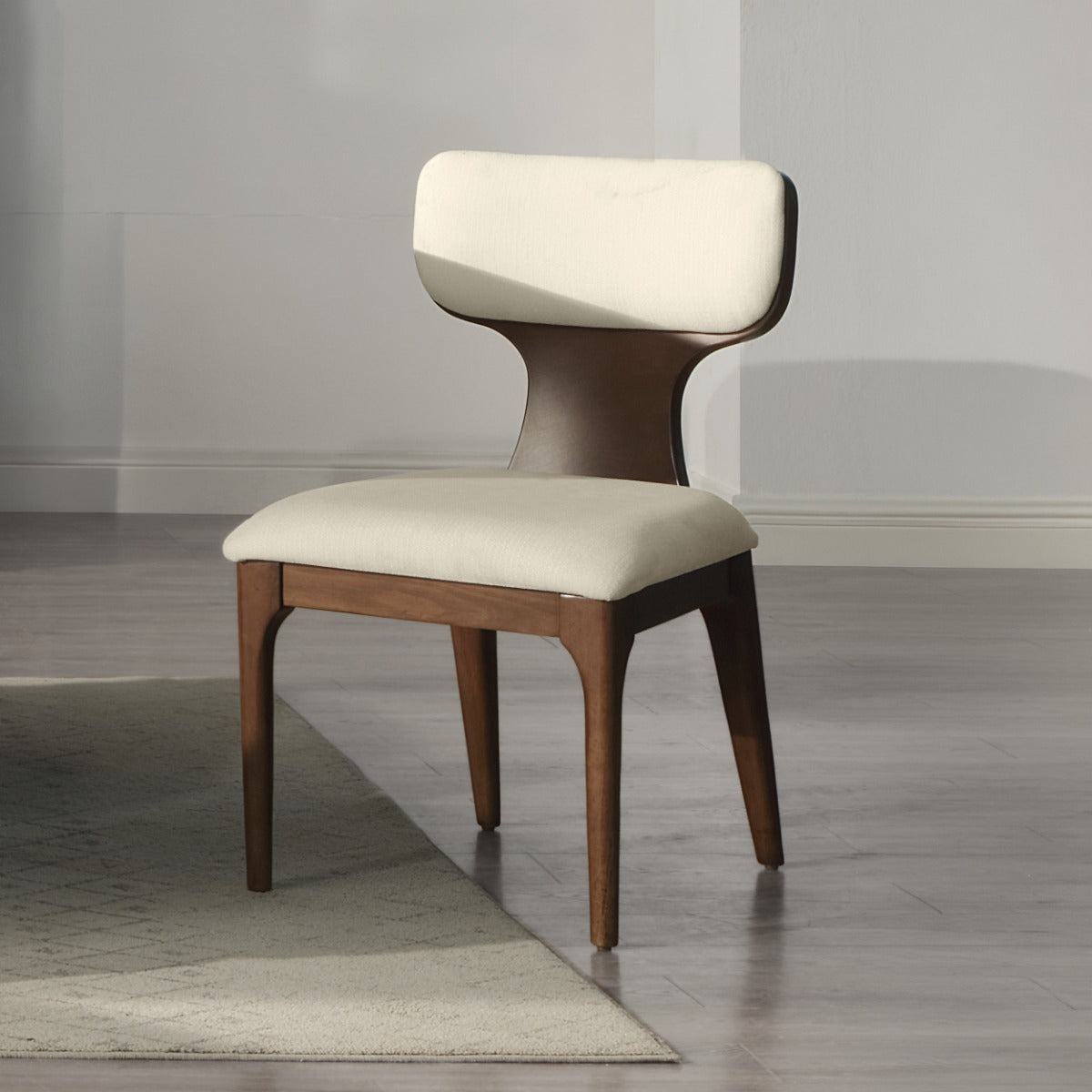 Koen Beige/Brown Oak Side Chair (Set of 2)