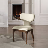 Koen Beige/Brown Oak Upholstered Side Chair (Set of 2)