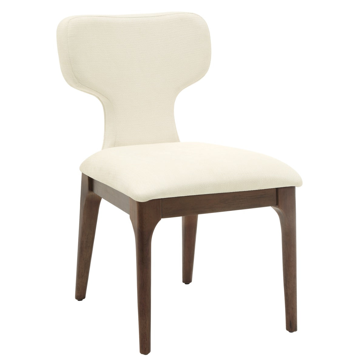 Koen Beige/Brown Oak Upholstered Side Chair (Set of 2)
