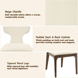 Koen Beige/Brown Oak Upholstered Side Chair (Set of 2)