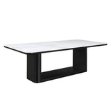 Koen Black Dining Table w/Ceramic Top