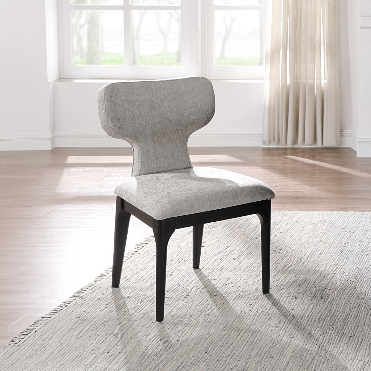 Koen Beige/Black Upholstered Side Chair (Set of 2)
