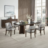 Estella Gray/Walnut Side Chair (Set of 2)