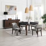 Estella Gray/Walnut Side Chair (Set of 2)