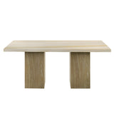 Olinda Natrual Dining Table w/Natrual Marble Top