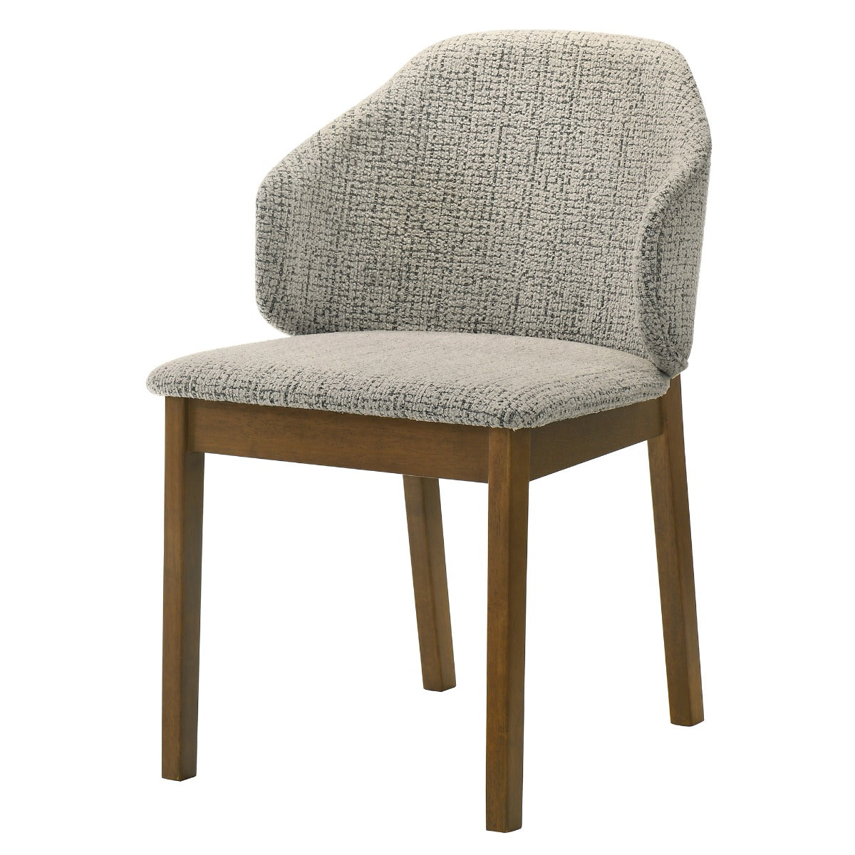 Oleia Chenille/Walnut Side Chair (Set of 2)