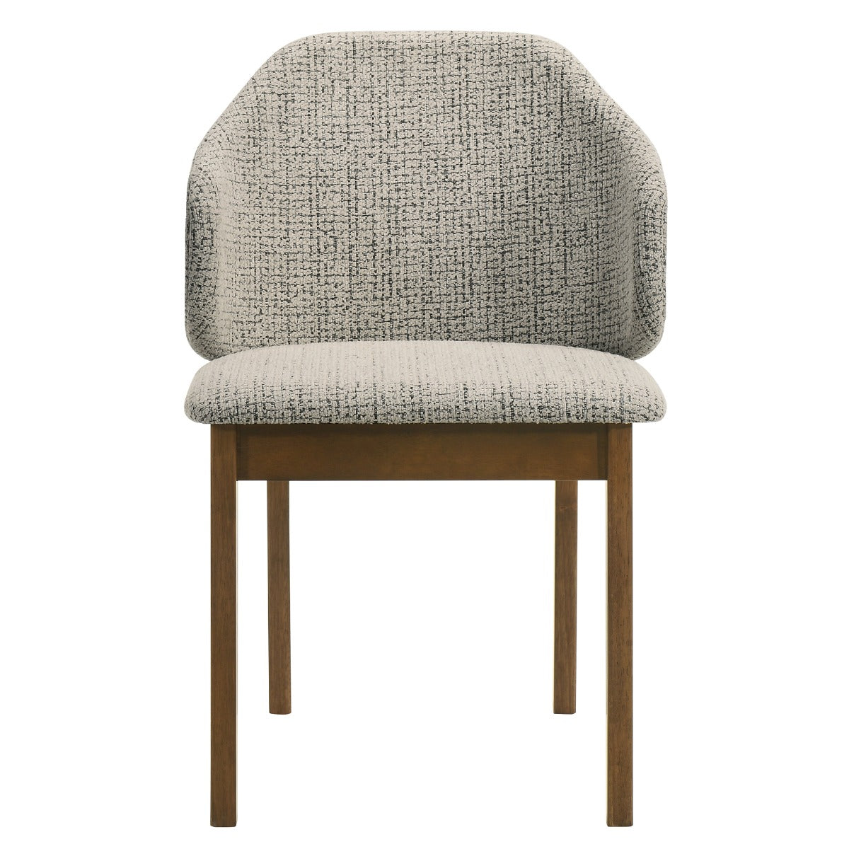 Oleia Chenille/Walnut Side Chair (Set of 2)