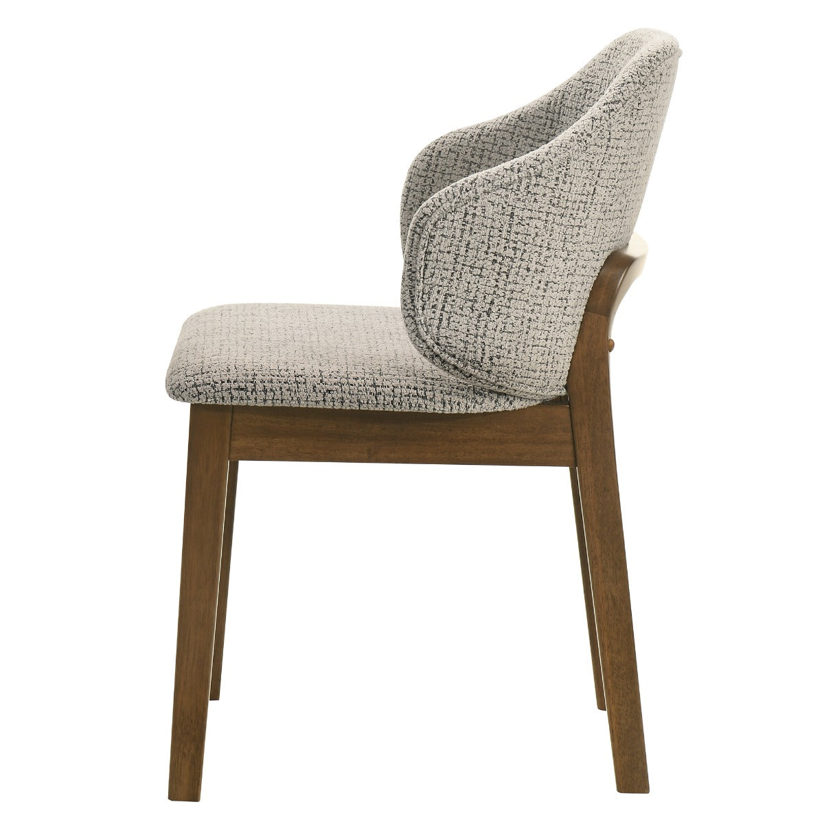 Oleia Chenille/Walnut Side Chair (Set of 2)