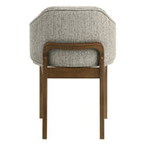 Oleia Chenille/Walnut Side Chair (Set of 2)