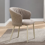 Ogin Dark Beige/Natual Arm Chair (Set of 2)