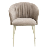 Ogin Dark Beige/Natual Arm Chair (Set of 2)