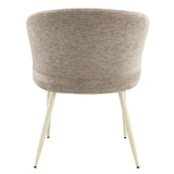 Ogin Dark Beige/Natual Arm Chair (Set of 2)