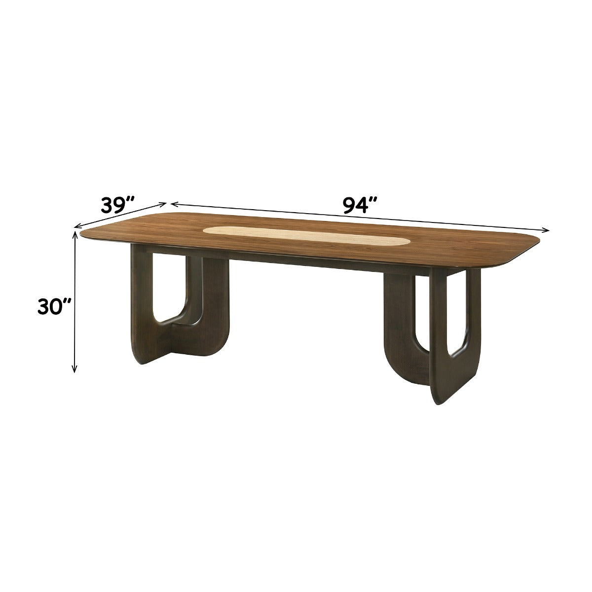 Kyree Walnut Dining Table