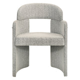 Kyree Chenille/Walnut Arm Chair (Set of 2)