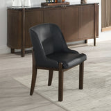Estella Black/Walnut Side Chair (Set of 2)