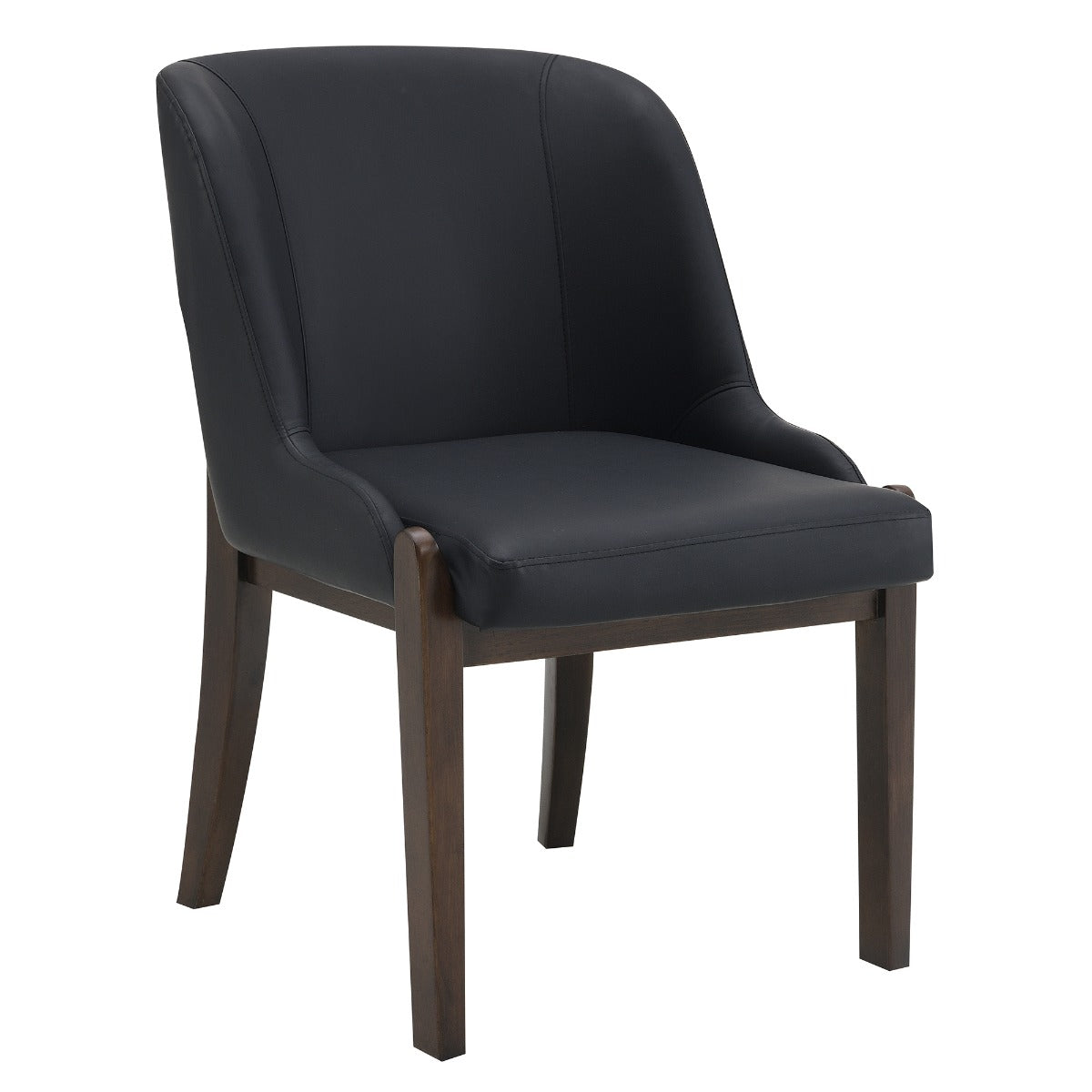 Estella Black/Walnut Side Chair (Set of 2)