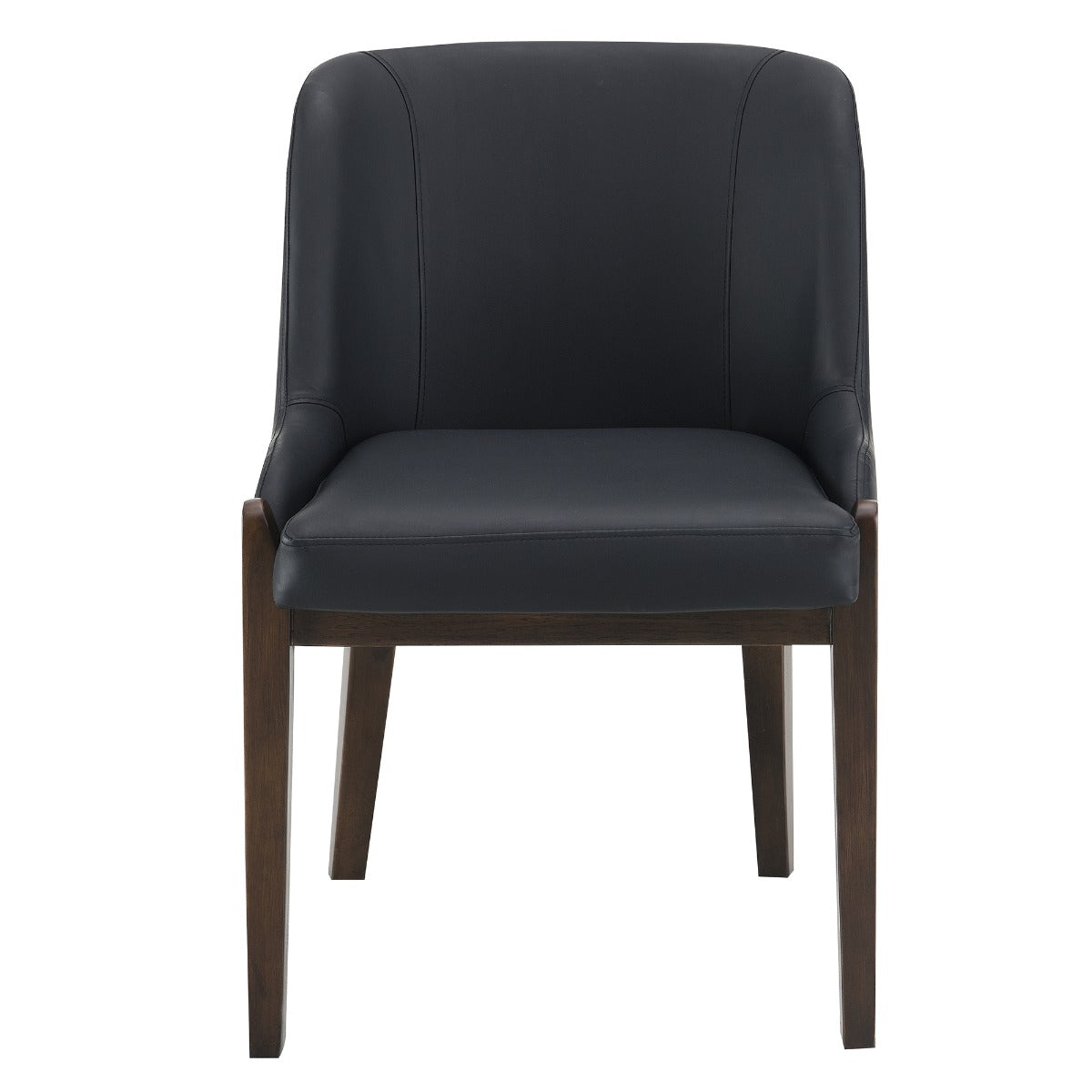 Estella Black/Walnut Side Chair (Set of 2)