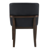 Estella Black/Walnut Side Chair (Set of 2)