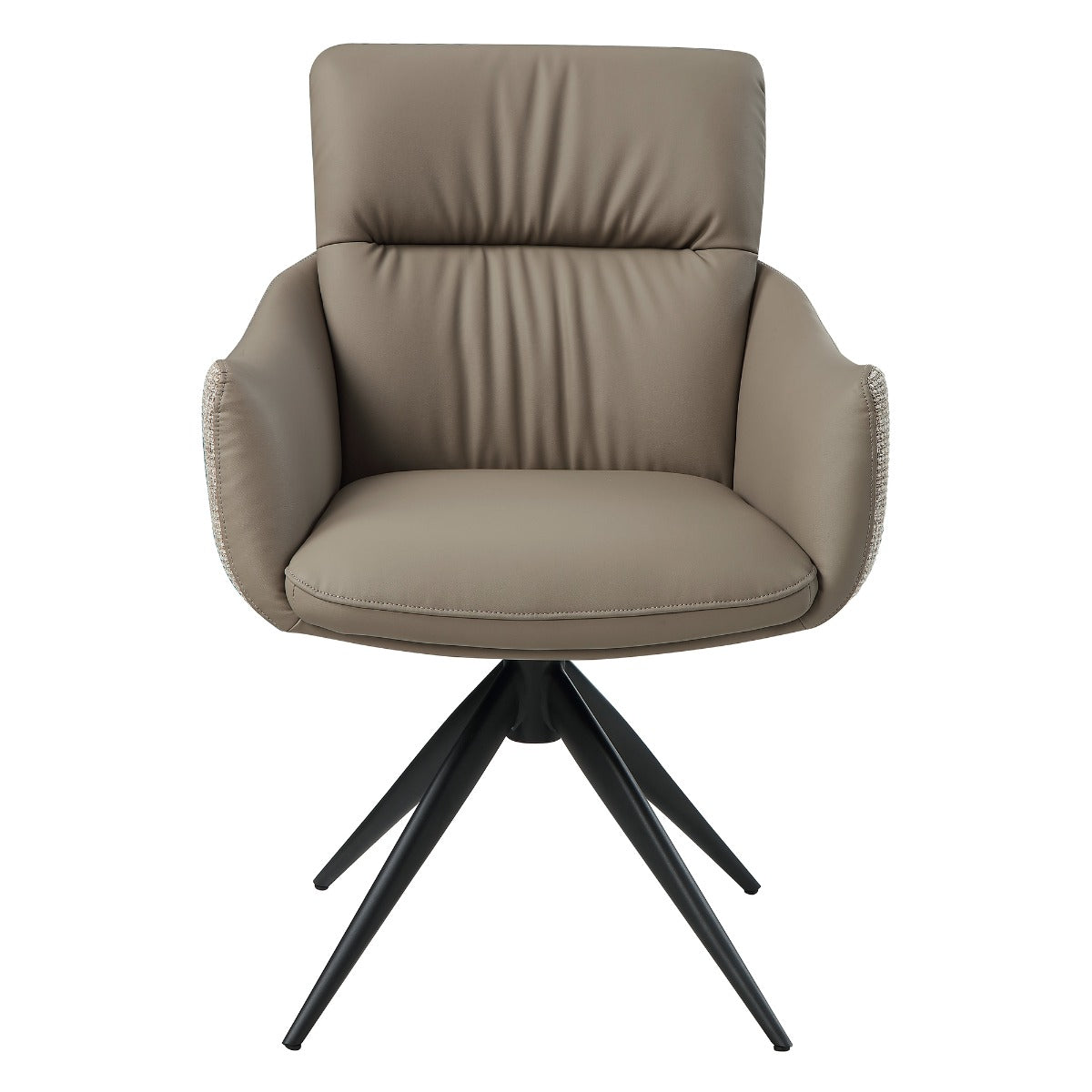 Branson Black Chair W/Swivel (Set-2)