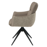 Branson Black Chair W/Swivel (Set-2)