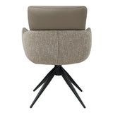 Branson Black Chair W/Swivel (Set-2)
