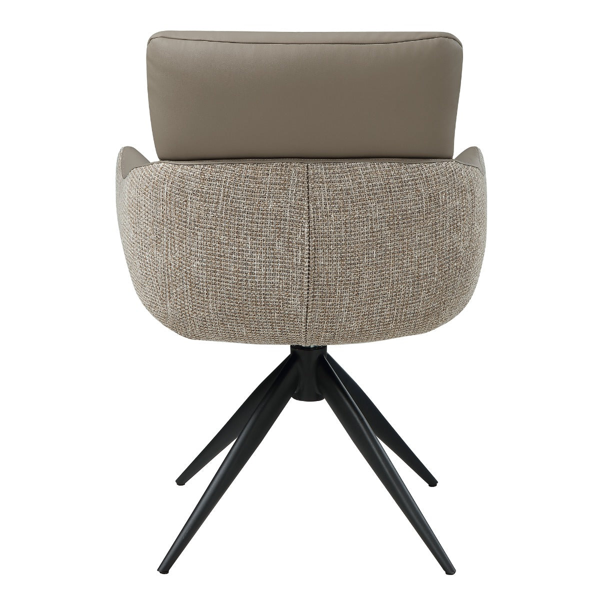 Branson Black Chair W/Swivel (Set-2)