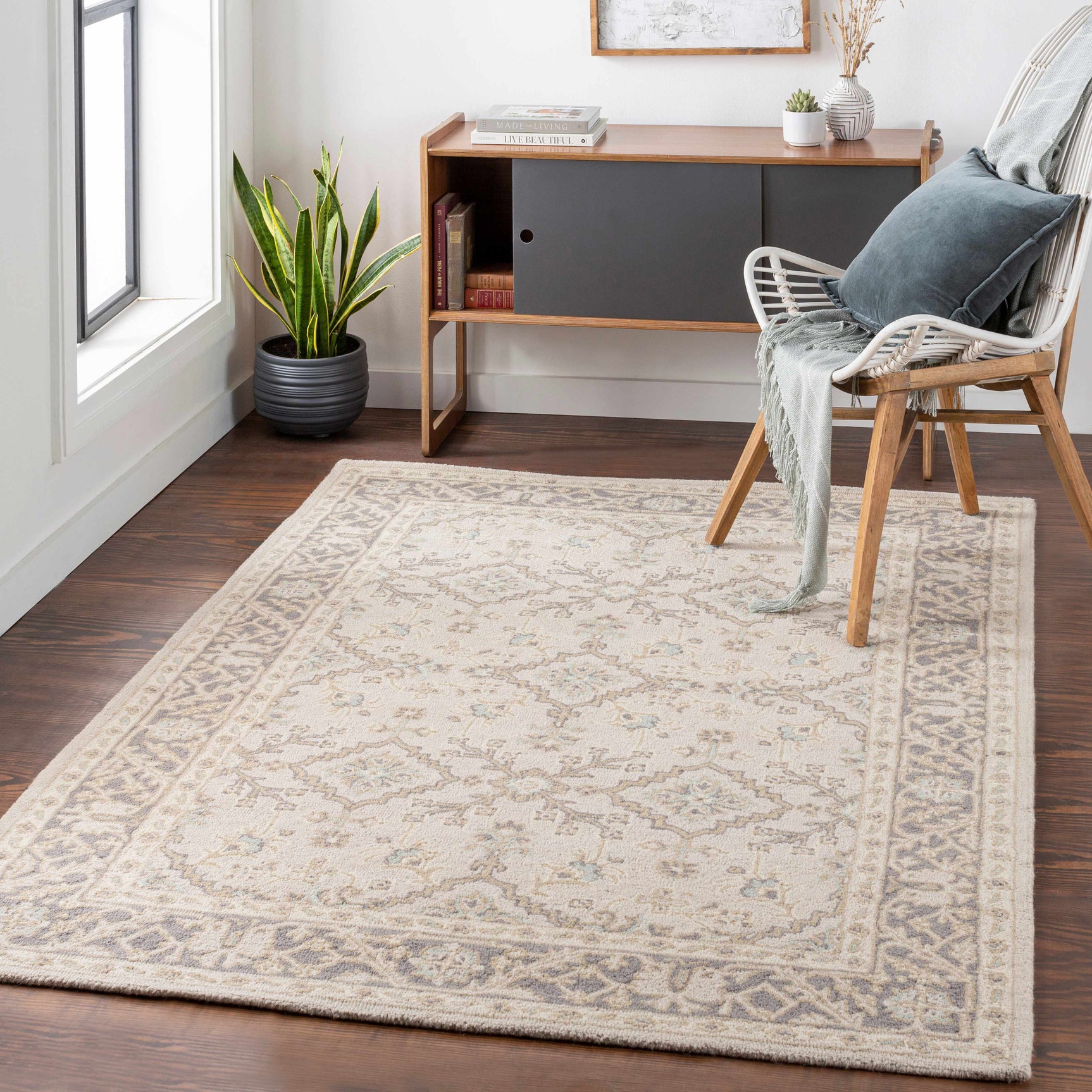 Dooling Light Brown Wool Carpet - Clearance